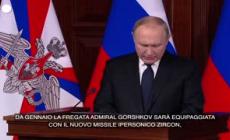 Putin: "A gennaio missile ipersonico Zircon nella flotta russa"