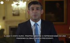 Regno Unito, gli auguri di Capodanno del premier Sunak