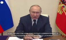 Missili ipersonici su fregata russa, Putin: "Aiuteranno a proteggere il Paese"