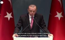 Erdogan: "Ho parlato con Putin, portare relazioni Russia-Ucraina su un terreno piu' morbido"