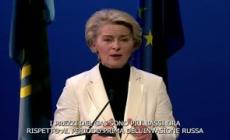 Von der Leyen: "Prezzi del gas ora piu' bassi dall'inizio della guerra"