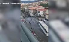 Calcio: incidenti Paganese-Casertana, a fuoco bus tifosi ospiti