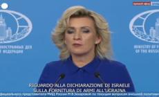 La Russia mette in guardia Israele sulla fornitura di armi all'Ucraina