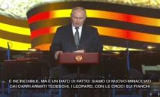 Putin: "La Russia e' di nuovo minacciata dai panzer tedeschi"
