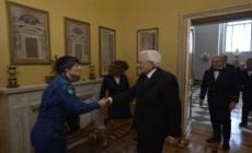 Quirinale, Mattarella riceve Samantha Cristoforetti