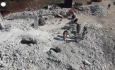 Edifici ridotti in cumuli di macerie, le immagini aeree di Idlib dopo il sisma