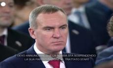 Armi nucleari, Putin: "Sospendiamo l'applicazione del trattato Start"