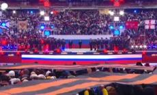 Mosca, Putin arrivato al concerto patriottico allo stadio Lushniki