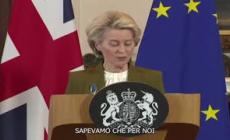 Irlanda Nord, von der Leyen: "Saoevamo che questo accordo non sarebbe stato facile"
