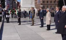 Giornata dell'Unita' d'Italia, Mattarella all'Altare della Patria
