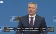 Ucraina, Stoltenberg: "Se Cina fa sul serio sulla pace senta Zelensky"