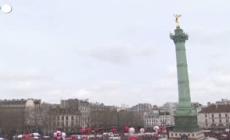 Francia: riforma pensioni, il  corteo parigino arriva a Place de la Republique