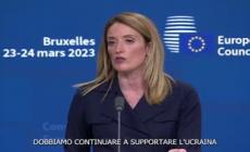 Ucraina, Metsola: "L'Europa stara' sempre dalla parte di una pace giusta"