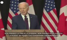 Biden: "Finora la Cina non ha fornito armi alla Russia"