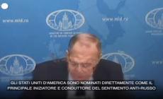 Lavrov: "Minacce esistenziali alla sicurezza del nostro Paese da Stati ostili"