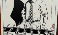 Una figurina per ricordare Giuseppe Salvia, ucciso dalla camorra