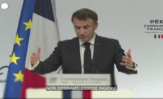 Macron: "La Ue deve continuare ad avere relazioni commerciali con la Cina"