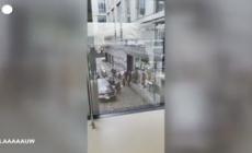 Amsterdam, manifestante bloccato dalla sicurezza all'arrivo di Macron all'universita'
