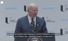 Irlanda del Nord, Biden: "Pace e opportunita' economiche vanno di pari passo"