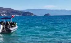 Lo  Show spettacolare di una megattera al largo di Noli 