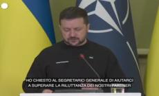 Zelensky: "E' tempo che l'Ucraina entri nella Nato"