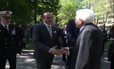 25 aprile, Mattarella al parco della Resistenza di Cuneo