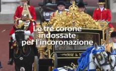 Le tre corone indossate durante la cerimonia