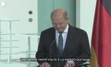 Ucraina, Scholz a Zelensky: "Vi sosteniamo finche' necessario"