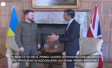 Sunak a Zelensky: "Il coraggio del tuo Paese e' per noi un'ispirazione"