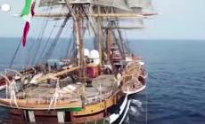 L'Amerigo Vespucci parte per il giro del mondo