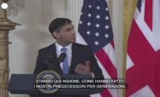 Sunak: "Con Usa una nuova intesa economica per nuova era"