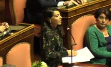 Berlusconi, l'emozione di Licia Ronzulli durante la commemorazione in Senato