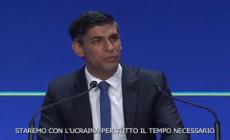 Ucraina, Sunak: "Da Gran Bretagna tre miliardi di dollari per tre anni"