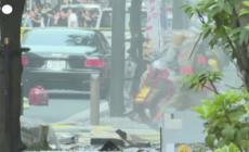 Giappone, edificio in fiamme a Tokyo