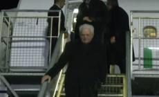 Mattarella in Patagonia, l'arrivo all'aeroporto di Punta Arenas