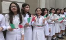 Mattarella in Paraguay, in visita alla Alighieri di Asuncio'n: accolto da applausi