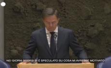 Paesi Bassi, Rutte: "Lascero' la politica dopo le elezioni"