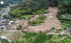 Piogge torrenziali in Giappone, si cercano dispersi a Karatsu
