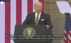 Ucraina, Biden: "Nessun cedimento nel sostegno a Kiev"