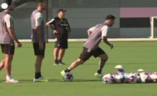Calcio, primo allenamento con l'Inter Miami per Leo Messi