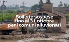 Bollette sospese fino al 31 ottobre per i comuni alluvionati
