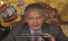 Ecuador, presidente Lasso dichiara lo stato di emergenza per 60 giorni