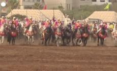 Marocco, le donne in sella ai loro cavalli per la Tbourida