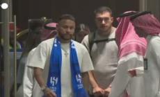 Neymar arriva a Ryad per la sua presentazione all'Al-Hilal