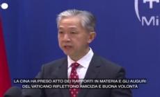La Cina vuole rafforzare "la reciproca fiducia" con il Vaticano