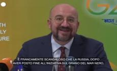 Michel: "Scandaloso il blocco russo dei porti ucraini"
