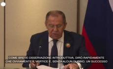 Lavrov: "Il G20 e' stato un successo"