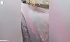 Portogallo, fiume di vino in un villaggio