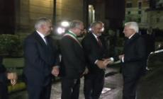 Mattarella al Tempio di Roma, depone una corona di fiori