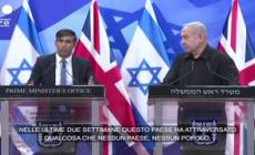 Israele, Sunak: "Staremo al fianco del vostro popolo, vogliamo la vostra vittoria"